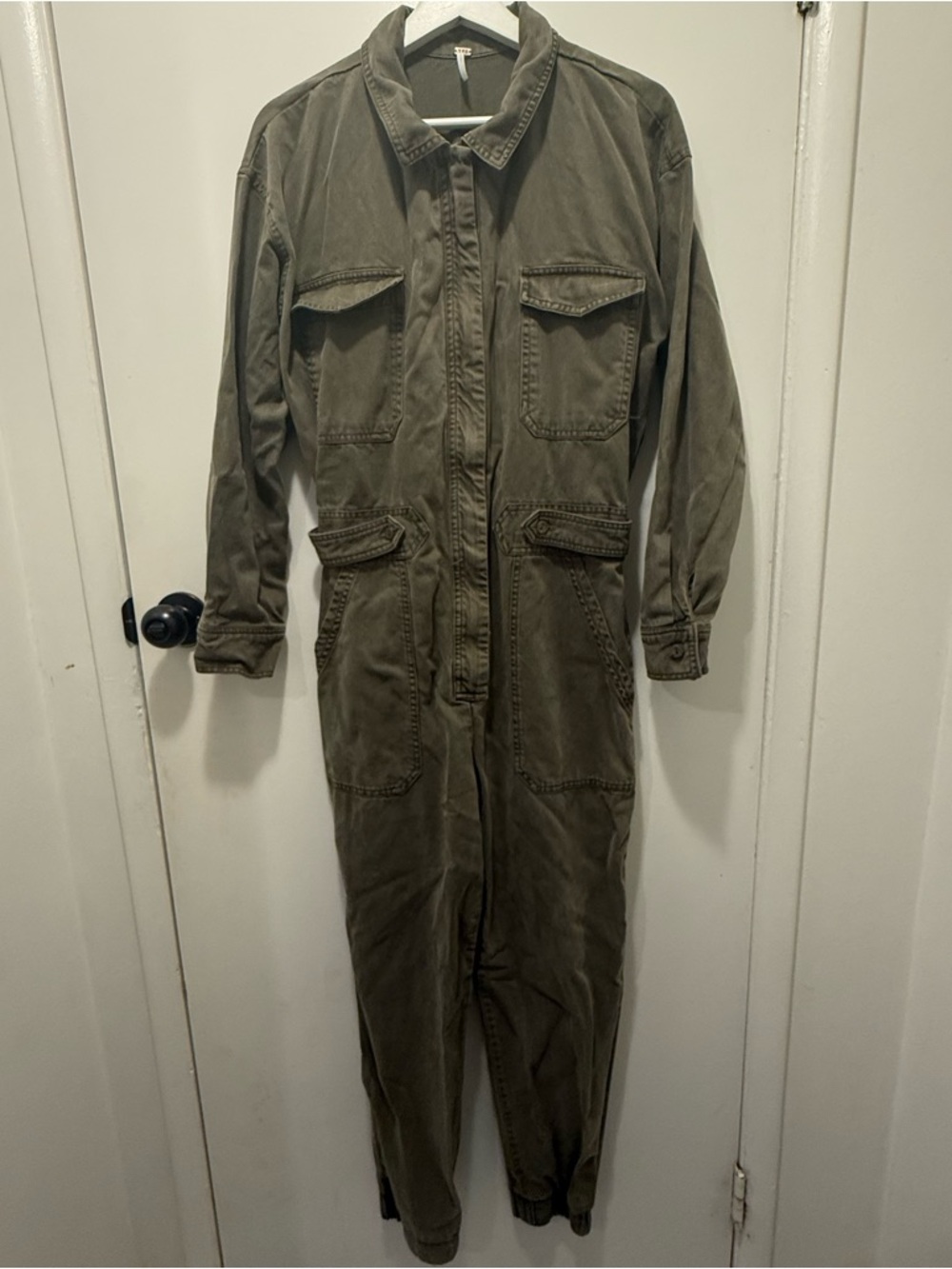 Young Fabulous & Broke Olive Utility Jumpsuit